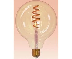 Airam SmartHome Globe 125 -älylamppu, E27, amber, 350lm, 1800-3000K, WiFi