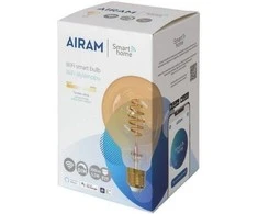 Airam SmartHome Globe 95 išmanioji lempa, E27, gintarinė, 350lm, 1800-3000K, WiFi
