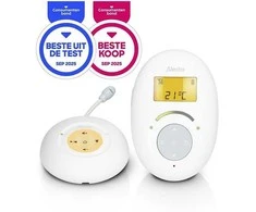 Alecto Baby Alecto DECT kūdikių monitorius su „Full Eco“ režimu ir ekranu, baltas/mėlynas