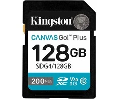 Atminties kortelė Kingston | Canvas Go! Plus | 128 GB | SD | Flash atminties klasė Class 10, UHS-I, U3, V30