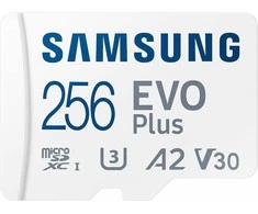 Atminties kortelė Samsung EVO PLUS microSDXC 256GB UHS-I U3
