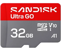 SanDisk Ultra GO Card - atminties kortelė - 32 GB - A1 / UHS-I U1 / Class10 - Micro SDHC UHS-I