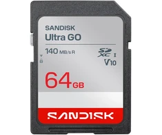 Atminties kortelė SanDisk Ultra GO SDHC 64 GB Class 10 UHS-I V10
