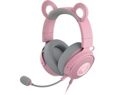Ausinės Kaytetyt Tuotteet Käytetty Razer Kraken Kitty V2 Pro pelikuulokkeet, pinkki