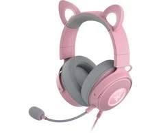 Ausinės Kaytetyt Tuotteet Käytetty Razer Kraken Kitty V2 Pro pelikuulokkeet, pinkki
