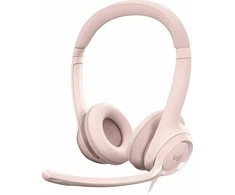 Ausinės Logitech H390 -kuulokemikrofoni, roosa
