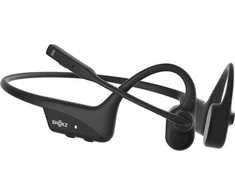 SHOKZ OpenComm2 UC 2025 Upgrade Belaidės Bluetooth Bone Conduction Vaizdo konferencijos Ausinės su USB-C įkrovimo prievadu ir USB-C adapteriu | 16 val. pokalbio laikas, 29 m Belaidės diapazonas, 1 val. įkrovimo laikas | Apima triukšmą slopinantį mikrofoną Boom ir Dongle, Juodas