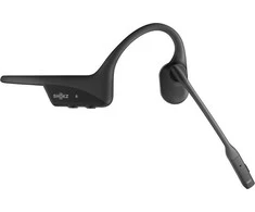 SHOKZ OpenComm2 UC 2025 Upgrade Belaidės Bluetooth Bone Conduction Vaizdo konferencijos Ausinės su USB-C įkrovimo prievadu ir USB-A adapteriu | 16 val. pokalbio laikas, 29 m Belaidės diapazonas, 1 val. įkrovimo laikas | Apima triukšmą slopinantį mikrofoną Boom ir Dongle, Juodas