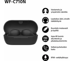 Ausinės Sony WF-C710N, Juodos
