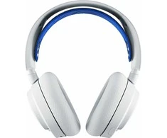 Belaidės ausinės su mikrofonu SteelSeries Arctis Nova 7P Over-Ear, Baltos/Mėlynos spalvos