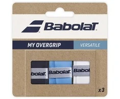 Owijka Babolat My Overgrip x 3 juoda, mėlyna, balta 206204