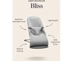 BabyBjörn Bliss Woven/Petal Quilt kūdikio gultukas, tamsiai žalias