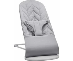 BabyBjorn Bliss - vaikiškas gultas | Austi žiedlapių antklodės šviesa Pilkas