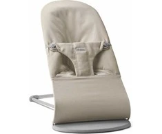 BabyBjorn Bliss - kūdikio supynės | Austas melanžas šviesiai smėlio spalvos