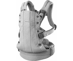 BabyBjorn Harmony - ergonomiška nešynė naujagimiams ir kūdikiams | Austas šviesiai pilkas melanžas