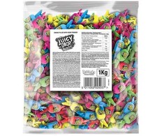 Bazooka Pick &amp; Mix Juicy Drop Blasts hedelmätoffee jauhetäytteellä, 1kg
