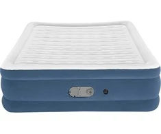 Bestway AlwayzAire Air Mattress Queen ilmatäytteinen varavuode, sisäänrakennettu kaksoispumppu, 203 x 152 x 46 cm