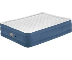 Bestway AlwayzAire Air Mattress Queen ilmatäytteinen varavuode, sisäänrakennettu kaksoispumppu, 203 x 152 x 46 cm