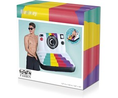 Polaroid Pripučiamasis plaustas BESTWAY 43656, įv. spalvų, 127×102 cm