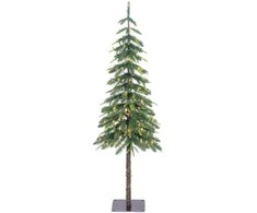 Black Box Trees Lodge varrellinen joulukuusi valoilla, 155 cm