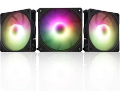 Blackstorm Luna UF120 ARGB PWM -tuuletinpakkaus, musta, 120 mm, 3 kpl pakkaus