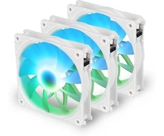 Blackstorm Luna UF120 ARGB PWM -tuuletinpakkaus, valkoinen, 120 mm, 3 kpl pakkaus