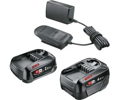 Bosch Bosch pradinis rinkinys 18 V (PBA 2,0 Ah + PBA 4,0 Ah + AL 18 V-20), įkroviklis (juodas, 2 x akumuliatoriai + įkroviklis, POWER FOR ALL ALLIANCE)
