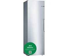 Šaldytuvas Bosch KSV36VLDP 4 serija, Nerūdijančio plieno efektas