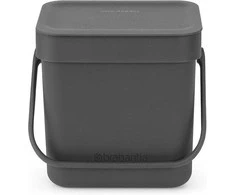 Šiukšliadėžė Brabantia do segregacji 3L pilka (209888)