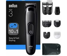 Barzdaskutė Lean Cars Braun All-in-One Series 3 parranajosetti, AIO3560, musta