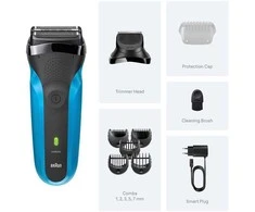 Barzdaskutė Braun 310BT WD, ni-mh, mėlyna/juoda