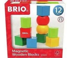 BRIO - Magnetinės medinės kaladėlės - 30435