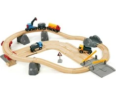 BRIO World 33210 - Rail &amp; Road Kivenlastaus -junarata