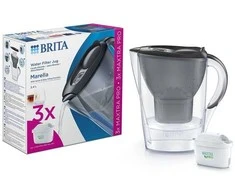 Brita Marella vandens filtro ąsotis - 2,4 l - pilka + 3x Maxtra PRO