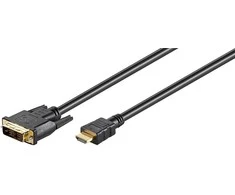 Cablexpert HDMI-DVI-D Vienos jungties kabelis, 1,8 m, juodas