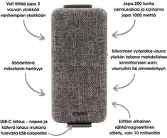 Capidi Premium -itkuhälyttimen lisävauvauyksikkö, harmaa