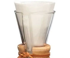Chemex FP-2 Unfolded Half Moon filtravimo popierius, 100 vnt