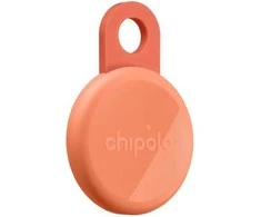 „Chipolo LOOP“ – įkraunamas „Bluetooth“ sekiklis su silikonine kilpa, skirtas „iOS“ ir „Android“, koralų spalvos