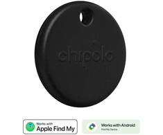 Chipolo POP – „Bluetooth“ sekiklis su keičiama baterija, skirtas „iOS“ ir „Android“, Juodas