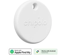 Chipolo POP – „Bluetooth“ sekiklis su keičiama baterija, skirtas „iOS“ ir „Android“, „Baltas“