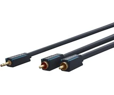 Kabelis Clicktronic Jack 3.5mm - RCA (Cinch) x2 2m tamsiai mėlyna (70467)