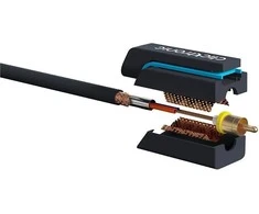 CLICKTRONIC garso kabelis 1xRCA - 1xRCA bendraašis 1m