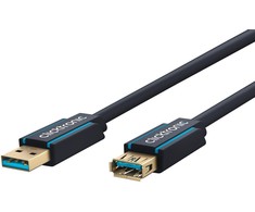 CLICKTRONIC USB 3.0 ilgintuvas, lizdas-kištukas, 1,8 m