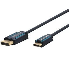 Clicktronic USB-C – DisplayPort 1.2 laidas, 1 m, juodas