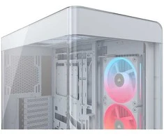 „Corsair FRAME 4500X LX-R RGB“ kompiuterio korpusas, vidutinio dydžio bokštas, E-ATX, grūdintas stiklas – Baltas