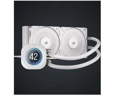 Corsair Nautilus RS 240 LCD ARGB All-in-One Vanduo Cooling – 240 mm, baltas