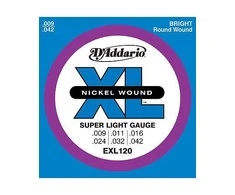 Stygos elektrinei gitarai D'Addario EXL120 .009