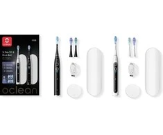 Dantų šepetėlis Oclean X Pro 20 S Duo Set sähköhammasharjat kahdelle, valkoinen ja musta