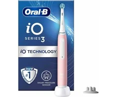 Oral-B iO Series 3s elektrinis dantų šepetėlis, rožinės spalvos