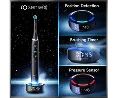 Dantų šepetėlis Oral-B iO10 sähköhammasharja, musta + lataava matkakotelo